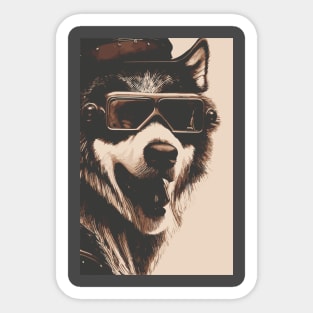 Rock Husky Sticker